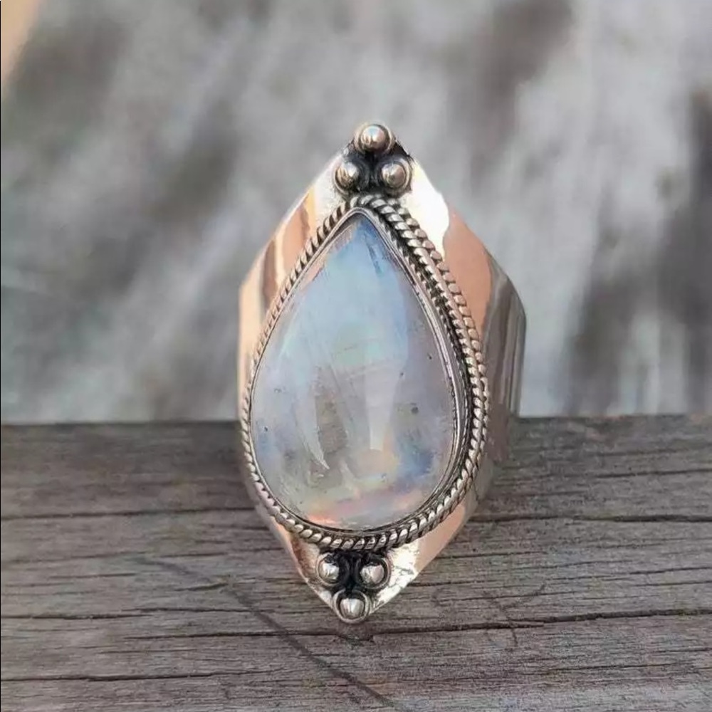 925 Moonstone Ring